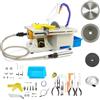 Generic Lucidatrice per smerigliatrice per roccia Lapidary, mini sega da tavolo da 750 W con albero flessibile, lucidatrice per gioielli a velocità variabile 800-10000 giri/min per artigiani