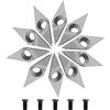 AYYDS 10 lame in metallo duro diamantato per scalpello, taglierina CNC per tornitura legno con viti M4, inserti in metallo duro (10 x 30 mm)
