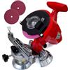 TANIASHOP Affilacatene elettrico per motosega Smerigliatrice elettrica 300W affila catene affilacatena motoseghe elettrico 8400RPM 3 Dischi
