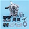 DORFEY Kit cuscinetto albero motore pistone cilindro da 39 mm adatto for motosega McCULLOCH CS340 CS380 CS 340 380 S 38CC parti di ricambio