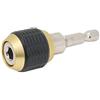 Sxhlseller Adattatore a Rapido per Punta da Trapano Elettrico, Adattatore per Mandrino Autobloccante a Sgancio Rapido Convertitore per Trapano con Design Popup con Codolo Esagonale da 1/4 di (60 mm)
