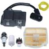 DORFEY Kit filtro aria bobina di accensione adatto for motosega H-u-s-q=v-a-r-n-a 445 450 for Jonsered 2245 2250 accessori for la riparazione di motoseghe sostituire 573935701