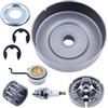 LIWaaGe Adatto for motosega MS390 MS290 MS310 029 039 3/8 pollici 7T pignone frizione cuscinetto a rulli a vite senza fine 11256402000