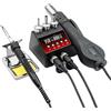 CCZRD Stazione Di Saldatura 2 In 1 Display LCD 750 W Temperatura Regolabile Controllo Del Flusso D'aria Strumenti Rilavorazione For BGA SMD IC Riscaldamento rapido(8898Pro 1)