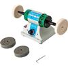 SUBKUDY Lucidatrice per gioielli, 320 W, 800 - 10000 giri/min, lucidatrice da tavolo, 8 mm, diametro mandrino doppia smerigliatrice 20 × 15 cm