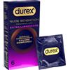 RECKITT BENCKISER H.(IT.) SpA Durex nude sensation regular extra lubrificato 6 pezzi - - 990014742