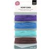 Vaessen Creative - Assortimento di Cordoncini Winter, Corda di Canapa, Multicolore, 4 x 10 m