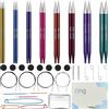 KnitPro Set regalo KnitPro Deluxe: ferri circolari intercambiabili Zing (3,50-8,00 mm) con accessori