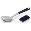 Beldray LA032814FEU7 Spazzola per piatti in gomma profonda e pulita, spazzola per lavaggio portatile, setole in gomma morbida, ideali per tutte le superfici, pulizia di precisione, loop per facile