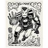 Komar Poster da parete Marvel Iron Man Lino-Cut - Dimensioni 40 x 50 cm - Poster per cameretta dei bambini, decorazione arrotolata senza cornice