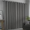 Fusion - Strata - Coppia di tende con occhiello oscurante - 168cm larghezza x 137cm lunghezza, Argento