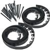 Garronda Bordura Flessibile Giardino 20 m, Altezza 60 mm con 40 Ancoraggi, Bordo Curvo per Aiuole, Recinzione Giardino Esterno, Bordura Rollborder Plastica GD-0158
