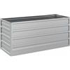 vidaXL Letto Rialzato Giardino 100x40x45 cm in Acciaio Zincato Argento