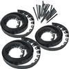 Garronda Bordura Flessibile Giardino 30 m, Altezza 60 mm con 60 Ancoraggi, Bordo Curvo per Aiuole, Recinzione Giardino Esterno, Bordura Rollborder Plastica GD-0158