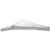 Cilvani Tetto gazebo richiudibile 3x3mt ricambio tessuto Oxford impermeabile (Bianco)