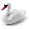 CHEOTIME Cigno Galleggiante Decor Stagno Statua, Decorazione E Protezione, Cigno Bianco Decorazione Statua Esca per Animali Domestici, per Giardino, Parco, Piscina, Stagno