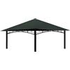 freigarten.de fregarten.de, tetto di ricambio per gazebo, 3 x 3 m, impermeabile, materiale: PVC Panama Soft 370 g/m² extra forte, modello 3 (antracite)