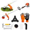 maryse Decespugliatore a Scoppio Professionale 52cc 2 Tempi - Sistema ANTIVIBRANTE e AVVIAMENTO FACILITATO - MULTIFUNZIONE 2 in 1 con Testina Tap & Go 2mm e Disco in Acciaio a 3 Denti - Tagliaerba a Scoppio