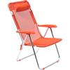 SUNNY STAR SEDIA ROCHELLE IN ALLUMINIO 60x41x100cm ARANCIONE