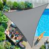 KESSER® Tenda a vela, parasole, paravento | Tessuto HDPE | idrorepellente e antivento, robusto e stabile per ombreggiare il giardino, balcone o il terrazzo, Grigio, 3x3x3m