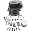Husmax Kit pistone cilindro 51mm Assemblea per Husqvarna 578385001 578 38 5001 soffiatore foglia 578BTF 580BFS 580BTS pistone 576596401 576596501 Anello 576596701 Pin 5765965968 01 Cuscinetto 5