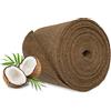 MC.Sammler Tappetino di Cocco per Protezione Invernale Piante, Palme - al Metro - 25 cm / 50 cm / 100 cm (Larghezza) - Protezione dal Freddo - 100% Biologico - Rotolo in Fibra di Cocco - 50cm x 15m