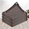 YSPP Tenda da Sole Per Esterno, 5x5 M Vela Ombreggiante Rettangolare Telo Ombra Giardino Serra Tetto Anti-UV 90% Telo Ombra Vela Parasole Protezione Delle Piante Fienile Canile,brown-6x8m