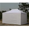 CILVANI SRL GAZEBO PROF. 3X4,5 MT PIEGHEVOLE RAPIDO AUTOMATICO CON SET PARETI LATERALI (GAZ.BIANCO + 4 PARETI)