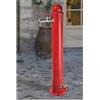 belfer Fontana Stile idrante in Ferro Bel-FER Modello 42/ID, Completa di impianto e Doppio Rubinetto, di Colore Rosso
