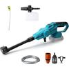 UIOEEJY Pistola ad alta pressione senza fili per batteria Makita 18 V, max 200 bar, pulitore ad alta pressione portatile, ugello 6 in 1, 5 m tubo per auto casa giardino (senza batteria)