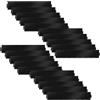 Cecaylie, bordo in metallo per aiuole zincate, 5 m, 10 m, 15 m, 20 m, 25 m, 30 m, 35 m, 40 m, 45 m, 50 m, bordo per tagliaerba, palizzata per cortile, colore nero (lunghezza 20 m, altezza 18 cm)