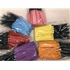 Vialca ETICHETTE PER PIANTE IN PVC CON FILO CM10X1.8-100PEZZI VARI COLORI (AZZURRO, ROSA, ARANCIONE, ROSSO, VIOLA, GIALLO)