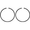 M METERXITY 2-Pz Fasce Elastiche per Pistone da 46mm x 1.5mm Fasce Elastiche Standard per Motoseghe Elettriche, Parti di Ricambio [Nero]