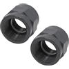 HAF® 2 manicotti filettati in PVC con 2 filettature interne da 2 | Manicotto di transizione in PVC grigio U per raccordi tubi, tubi della piscina UVM. | 2 pollici | Qualità: Made in Europe - Quantità