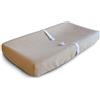 Mushie Fodera per Fasciatoio Lavabile | 70 x 45 cm | Adatta per Fasciatoi Standard | Cinture di Sicurezza Regolabili | Accessori per Bambini Sicuri e di Alta Qualità | Pale Taupe