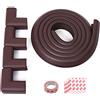 Hicat Safe Edge e paraspigoli cuscino Protector paraurti mobili di sicurezza a prova di bambino tavolo protezione 2 m Edge e 4 angoli, spessore Anticollisione morbido bumper