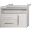 roba Fasciatoio con Cassettiera Maren 2, Cassetti, Vano a Giorno, Vano con Anta, 98 x 117 cm, Grigio/Bianco
