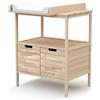 AT4 - Fasciatoio 2 ante ESSENTIEL legno - Faggio natural - 68 x 66 x 90,5 cm
