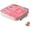 FANSU Cuscino Rialzo da Sedia per Bambini, Fansu Comodo e Facile da Pulire Smontabile Regolabile Cuscino Alzasedia Seggioloni Cuscino Seduta per Sedia da Giardino (Coniglietto rosa,40x40x5cm)