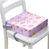 FANSU Rialzo da Sedia per Bambini Stampa di Farfalla Comodo e Smontabile Cuscino Seduta per Sedia Cuscino Alzasedia con Cinghie Lavabile per Seggioloni Alza Sedia (Viola,32x32x8cm)