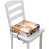 FANSU Rialzo da Sedia per Bambini, Cartone Animato Gatto Comodo e Smontabile Cuscino Seduta per Sedia Cuscino Alzasedia con Cinghie Lavabile per Seggioloni Alza Sedia (32x32x8cm,Arancione)