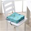 Chickwin Cuscino Rialzo Sedia per Bambini, Alzatina Riduttore Sedia Bambini da Tavolo 4-12 Anni Smontabile Regolabile Seggiolino con 2 Cinghie di Sicurezza (Escavatore 1,32 * 32 * 8cm)