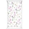 Odot Lenzuolo con angoli Lenzuola Carrozzina Neonato, Fiori Motivo Bambino Cotone Coprimaterasso, Lenzuola per Culla Babybay (Fiori rosa,80x160 cm)