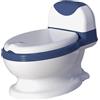 Amagogo Toilet Real Feel Vasino PU Sedile Anello Comodo Vasino Rimovibile Seat per Indoor Outdoor Boys, Blu