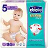Chicco Chicco Ultra Fit&Fun - Confezione da 34 pannolini ultra assorbenti, taglia 5, 12-25 kg (Junior) 34 unità - Pannolini Maxi 12-25 kg 34 pz