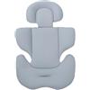 Licsaliwe Riduttore per seggiolino auto per neonati morbido e traspirante con supporto completo per neonati in memory foam protezione laterale lavabile per altalene grigio.