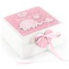 Mousehouse Gifts Mousehouse - cofanetto portaoggetti in legno con elefantino - bambina - rosa