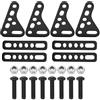 Dilwe Supporto Ammortizzatore Rc, Alluminio, Supporto Ammortizzatore per Auto Rc per Quasi Tutti 1/8 1/10 1/12 1/16 Auto Telecomandata per Scx10, / D90 90046 90047, (Nero)