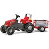 Rolly Toys 800261 - Veicolo a Pedali Junior RT, con Rimorchio Farmtrac