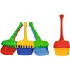 Simba Androni 107101141 Paletta e rastrello plastica 22 cm, Modelli/Colori Assortiti, 1 Pezzo